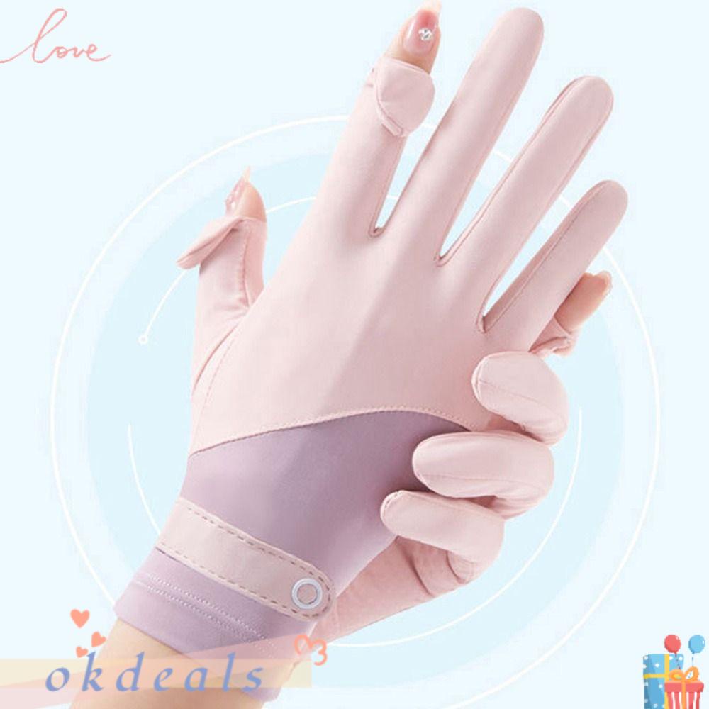 Găng Tay Cảm Ứng Chống Tia UV Thoáng Khí Dành Cho Nữ OKDEALS