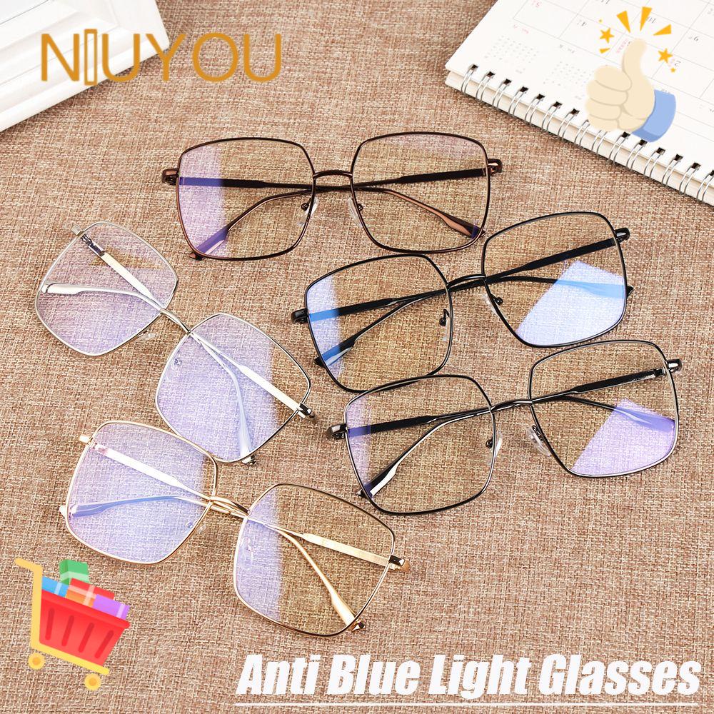 Kính Chống Tia Sáng Xanh Gọng Kim Loại Siêu Nhẹ Thời Trang Chơi Game