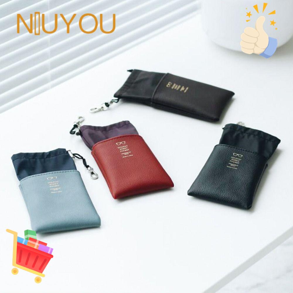 Túi Da Mềm Dây Rút Đựng Mắt Kính Thời Trang