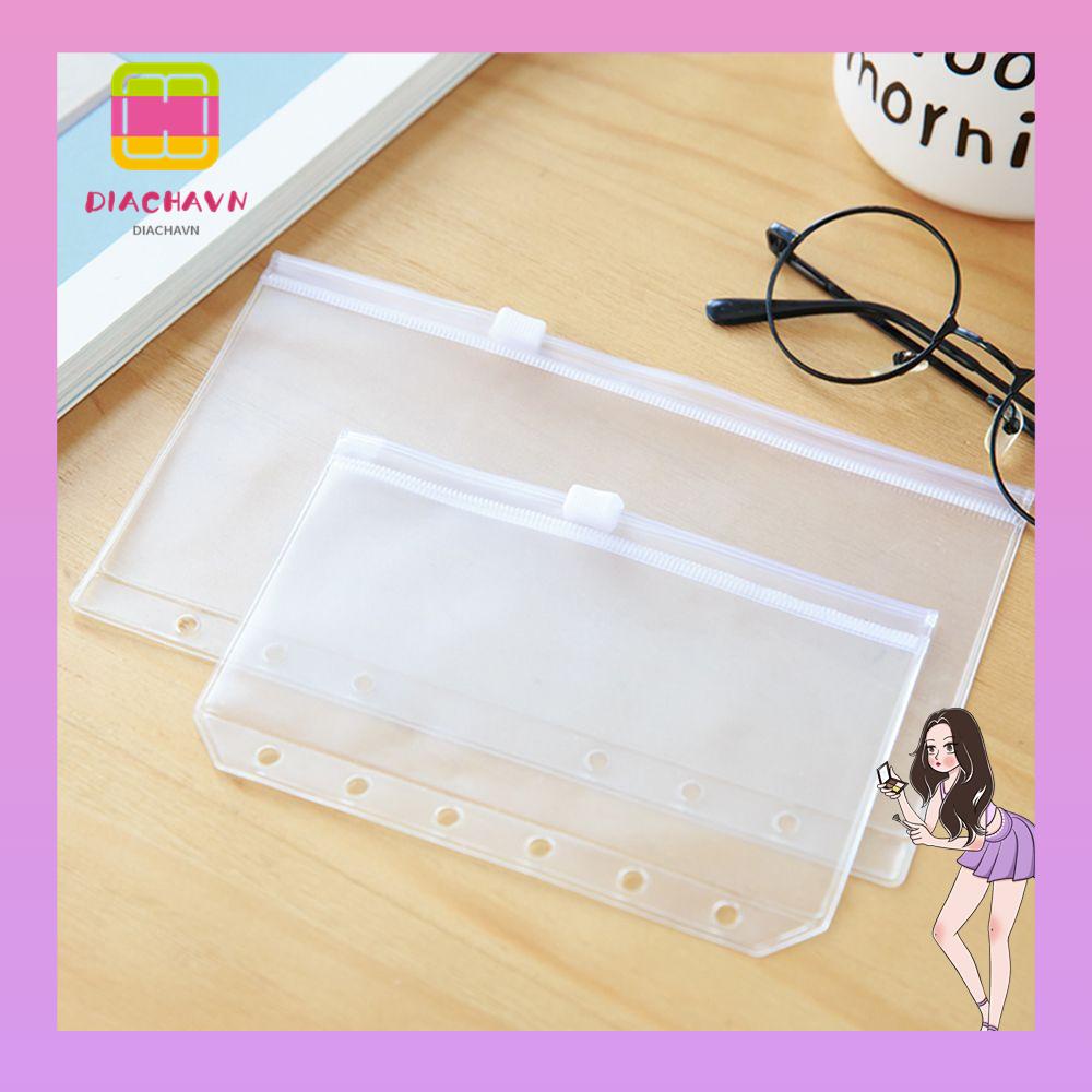 Set 1 / 5 Túi Nhựa PVC Khóa Zip Tiện Dụng