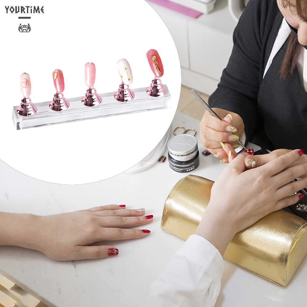 Giá Đỡ Trưng Bày Móng Tay Giả Từ Tính Bằng Acrylic Tiện Dụng