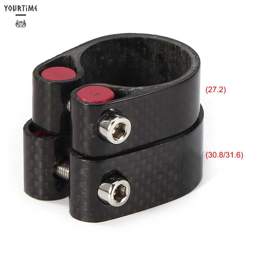 Kẹp Cố Định Yên Xe Đạp 30.8 / 30.9 / 31.6mm Bằng Sợi Carbon