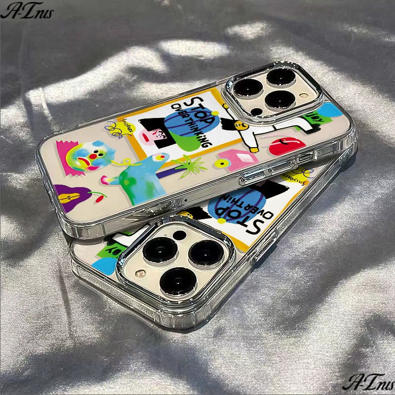 ✅Ốp Điện Thoại Mềm Chống Sốc Họa Tiết Graffiti Cho Iphone 14proplus 8 max 7 11 12 13 JO0N