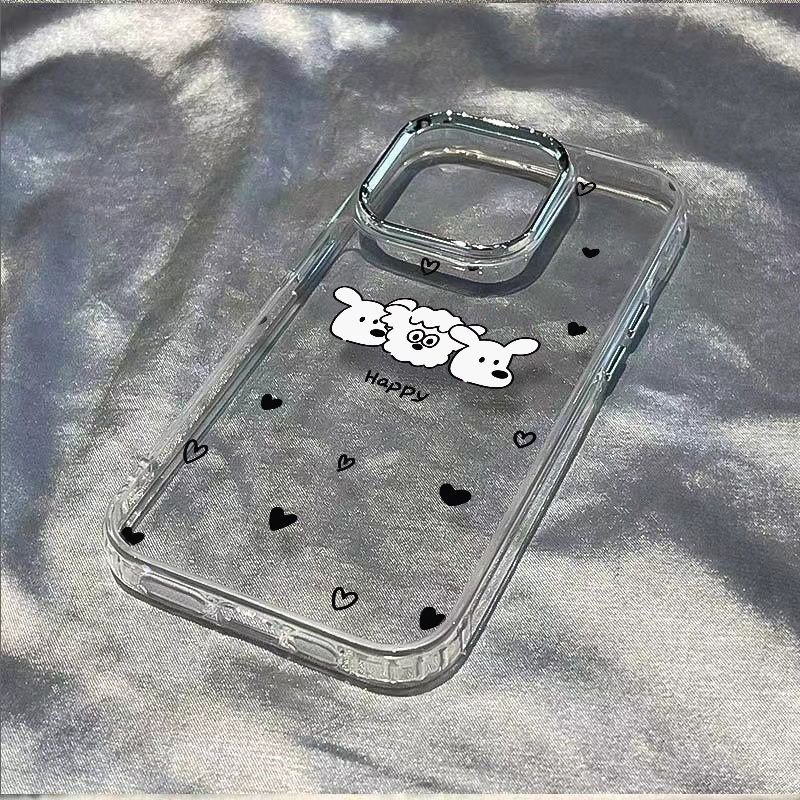 ✅Ốp Điện Thoại Mềm Chống Sốc Họa Tiết Cún Con Dễ Thương Cho Apple Iphone 12 14 Pro / 8 Plus 13 711 Max