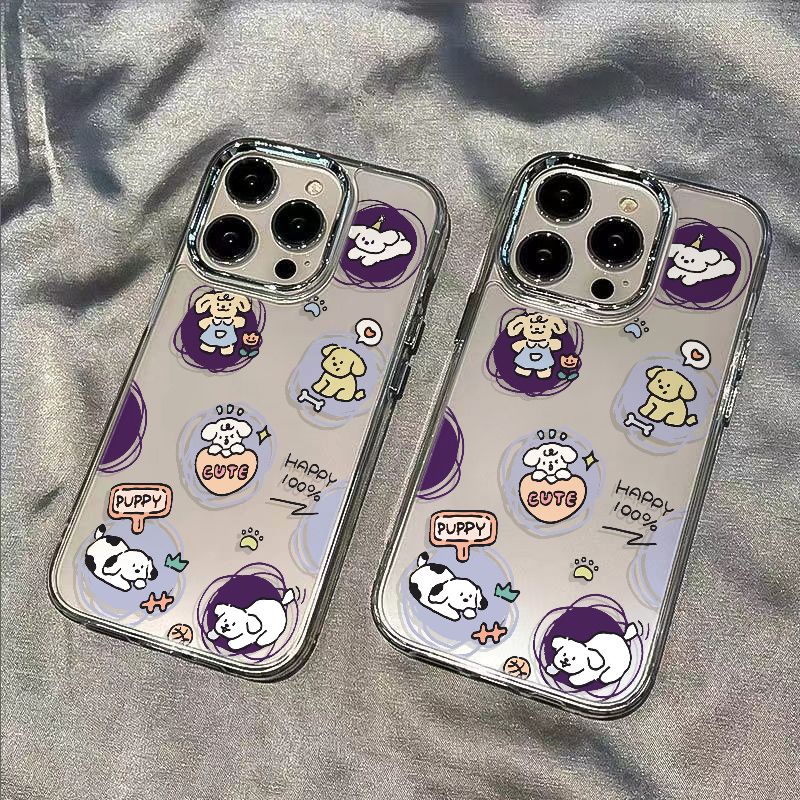 ✅Ốp Điện Thoại Mềm Chống Sốc In Hình Cún Con Cho Iphone 87 / 11 1314promax 12Plus