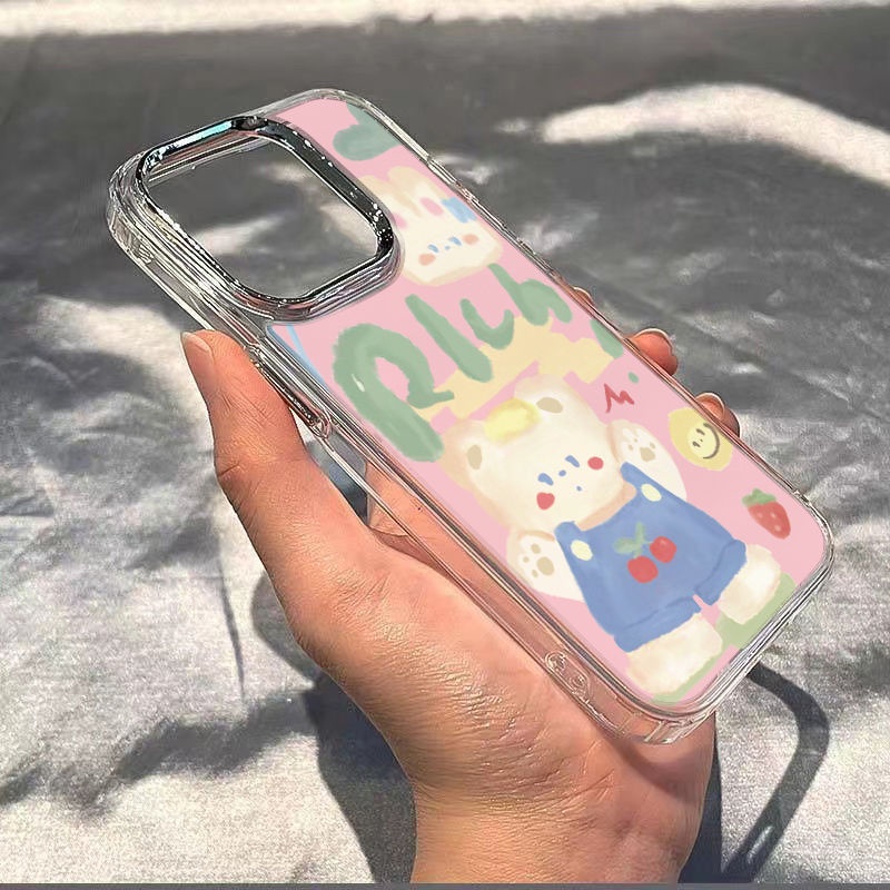 ✅Ốp Điện Thoại Mềm Chống Sốc In Hình Gấu Cho Iphone 11 Plus 7 14 Pro Max 12 8 Max 13