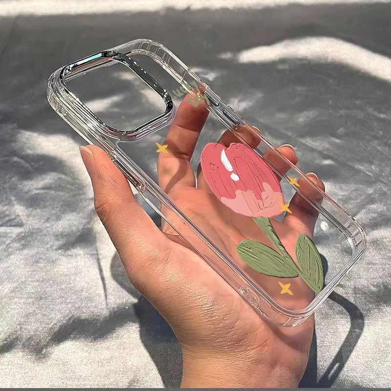 ✅Ốp Điện Thoại Mềm Chống Sốc Họa Tiết Hoa Đơn Giản Cho Iphone 13max / Star 711plus Safflower 8 14proiPhone12