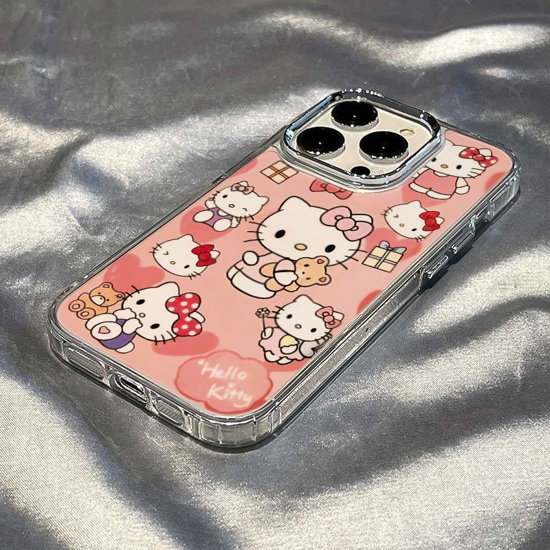 ✅Ốp Điện Thoại Mềm Chống Sốc Họa Tiết Mèo Con 13iPhone12 Apple max / 14pro Love 8711 EMSG