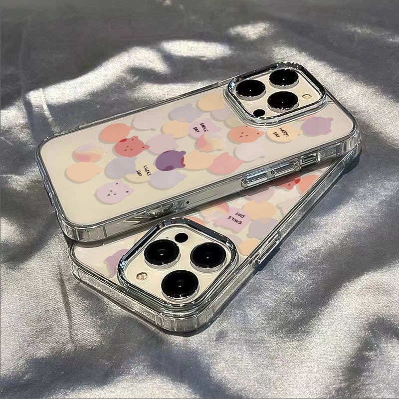 ✅Ốp Điện Thoại Mềm Chống Sốc In Hình Đầu Gấu Cho Iphone 14pro 11 12138 / max 7 Lbj 14pro