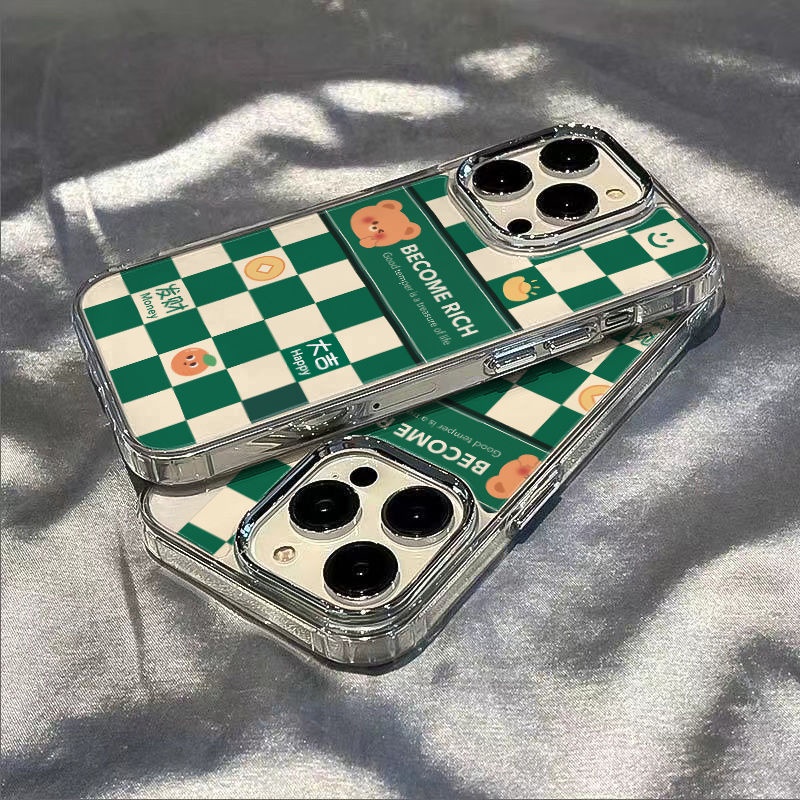 ✅Ốp Điện Thoại Mềm Chống Sốc In Hình Gấu Cho Iphone12714pro max 8plus 13 11ins KHX1