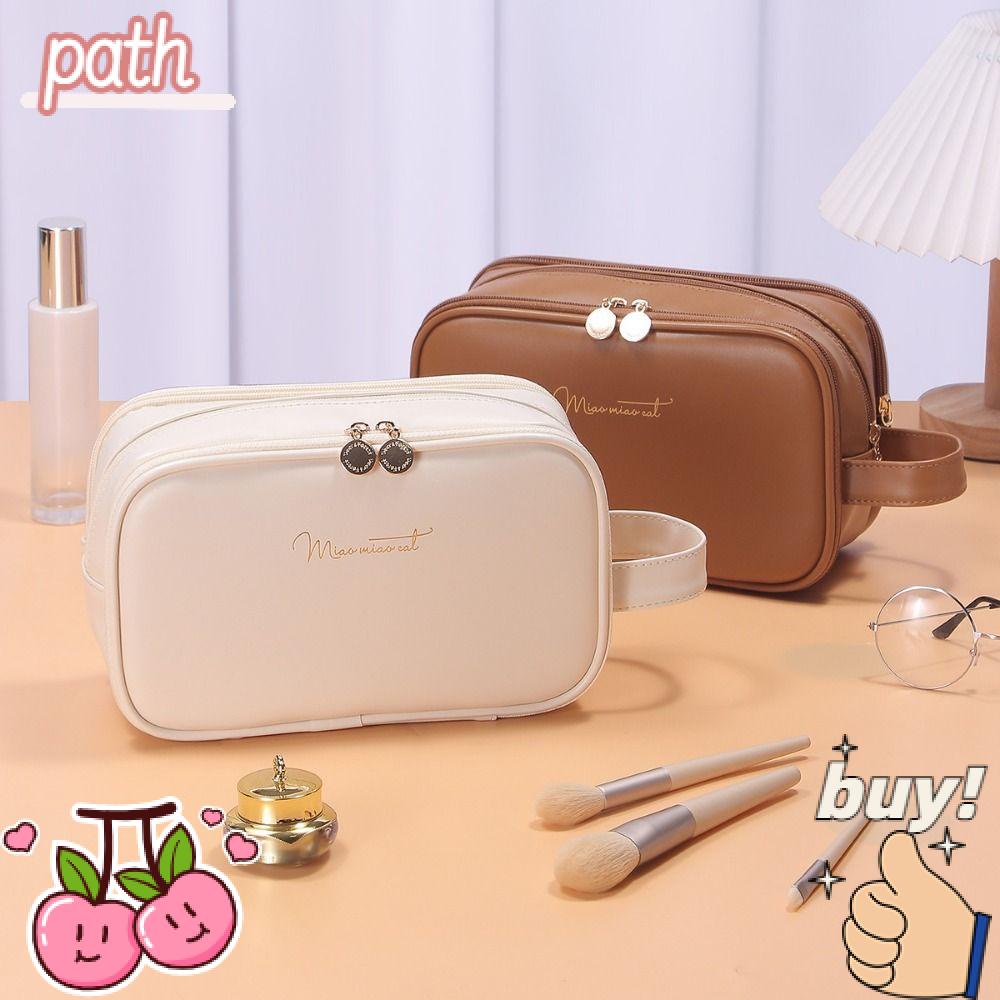 PATH Túi Da Pu Đựng Mỹ Phẩm Tiện Dụng Khi Đi Du Lịch