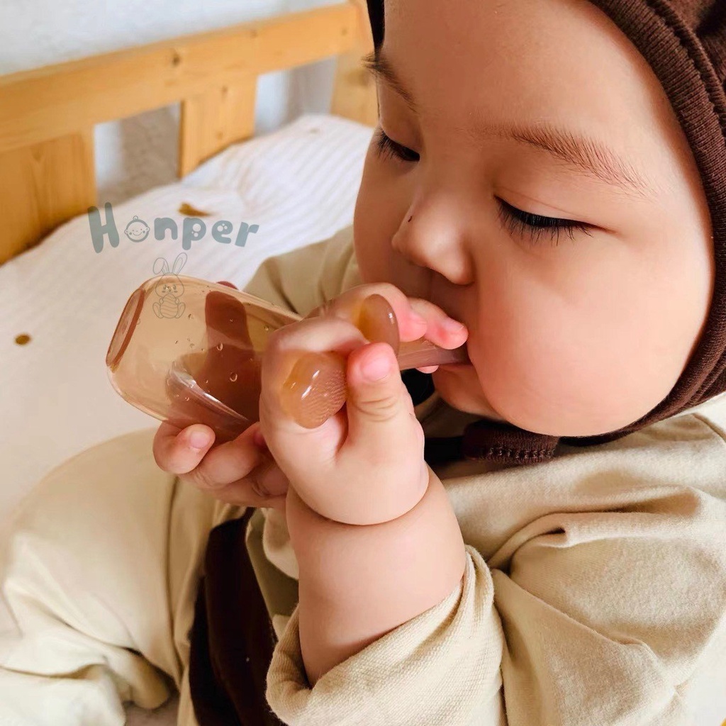 Bàn chải rơ lưỡi silicon Honper đa năng 3 trong 1