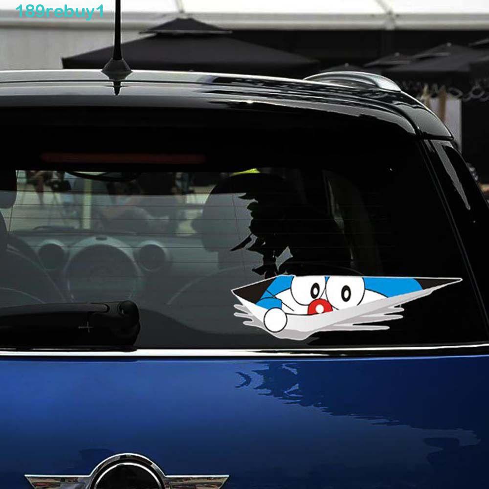 Rebuy1 Miếng Dán Xe Hơi Họa Tiết Nhân Vật Hoạt Hình Anime Vui Nhộn DIY