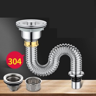 Bộ ống thoát nước bằng thép không gỉ 304 cho bồn rửa chén