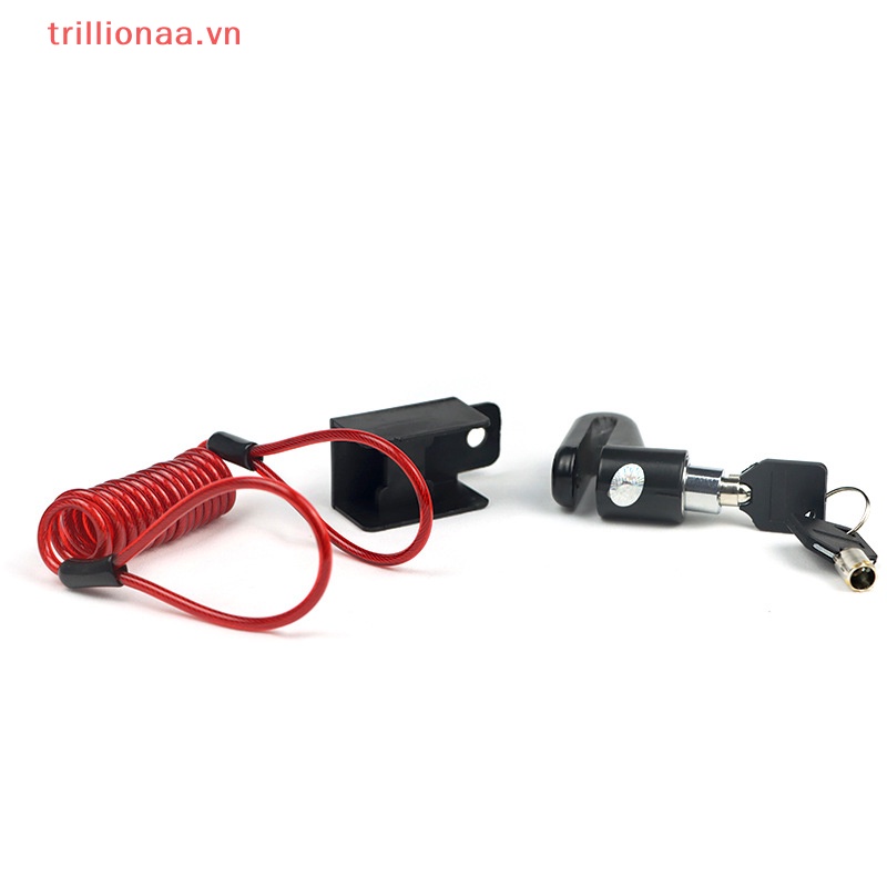 Bộ Khóa Phanh Đĩa Xe Đạp / Xe Máy Chống Trộm Bằng Dây Thép Tiện Dụng