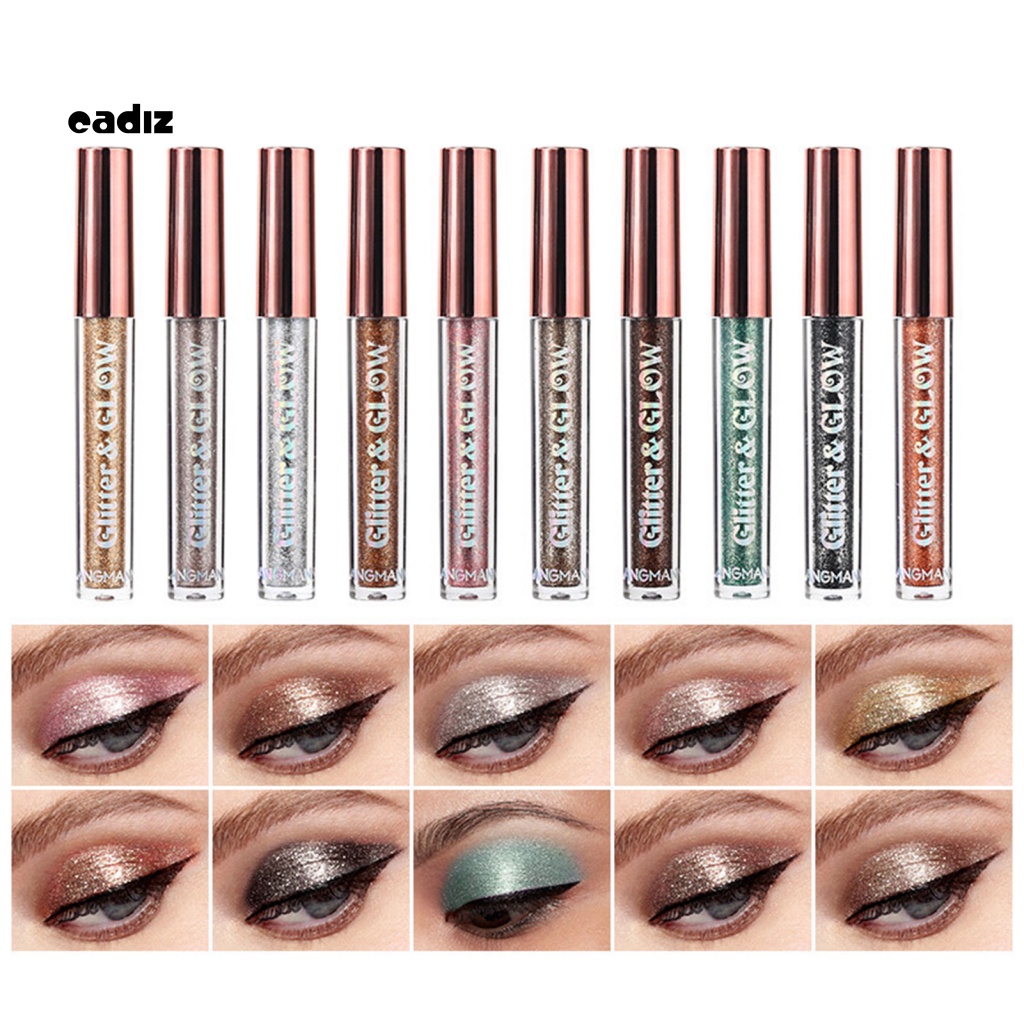 Set 10 Phấn Mắt Dạng Lỏng Chống Nhòe Màu Sắc Long Lanh Quyến Rũ