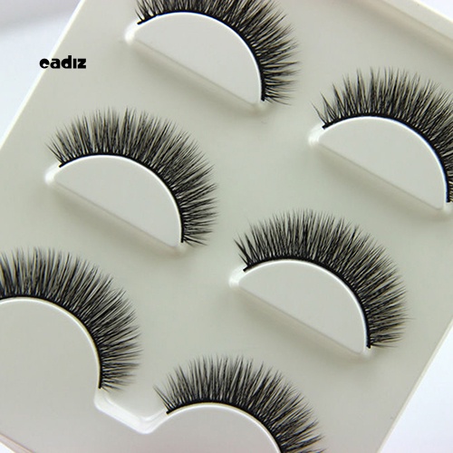 Bộ 3 Cặp Lông Mi Giả 3D Thời Trang