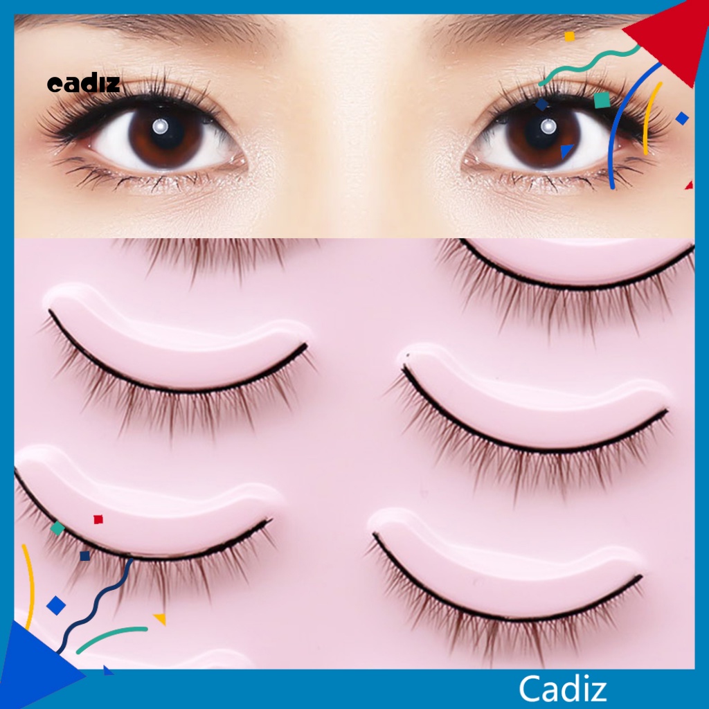 Set 5 Cặp Lông Mi Giả Ngắn Dày Và Mềm Tự Nhiên Tạo Hiệu Ứng 3D Dành Cho Bạn Nữ