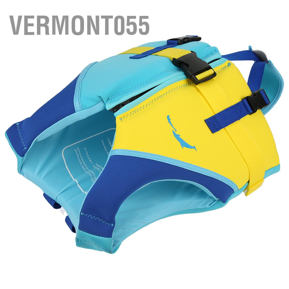 Vermont055 Neoprene Màu Xanh Vàng Trẻ Em Mùa Hè Áo Phao Vây Độ Nổi An Toàn cho Bơi Trôi