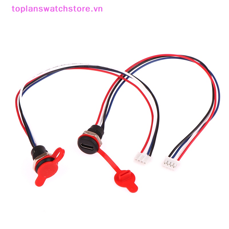 Đầu Nối USB Type-C 4Pin Kèm Dây Cáp Sạc Nhanh Chống Thấm Nước Tiện Dụng