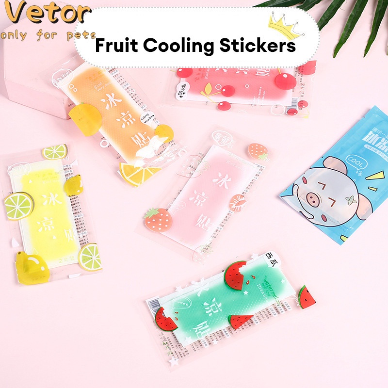 TIANAI  Petko Nhãn Dán Họa Tiết Trái Cây Phong Cách Quân Đội Dễ Thương