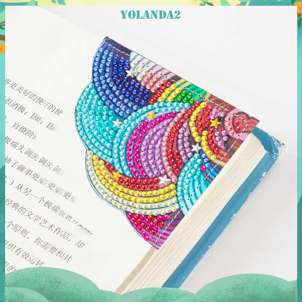 Thẻ Đánh Dấu Trang Sách Hình Tam Giác Bằng Da 5D DIY