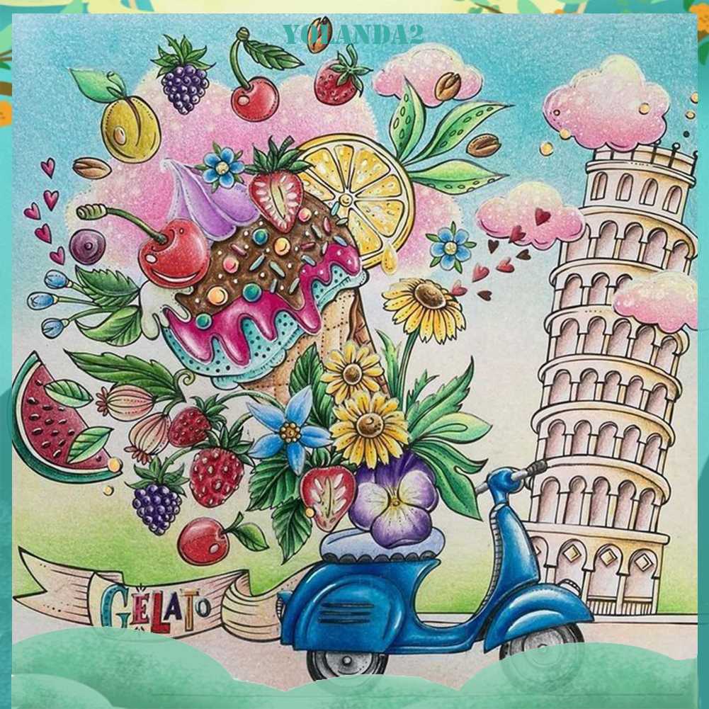 Tranh Đính Đá Kim Cương Toàn Bộ 5D DIY Hình Vẽ Hoa Trang Trí Nhà Cửa Xe Hơi