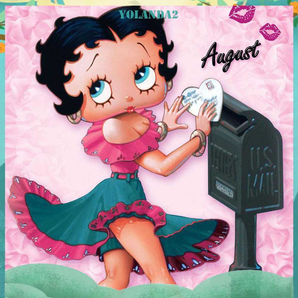 Tranh Đính Đá Kim Cương Toàn Bộ 5D DIY Hình Búp Bê Betty