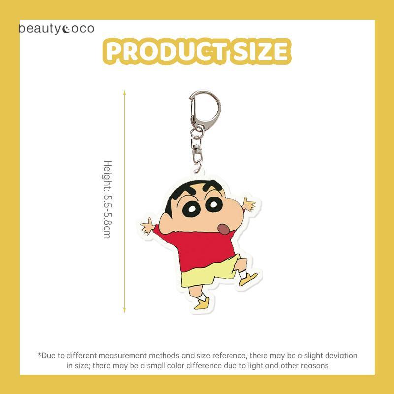 Beautycoco🍊Móc Khóa Nhỏ Bằng Acrylic Hình Hoạt Hình Shinnosuke Cá Tính