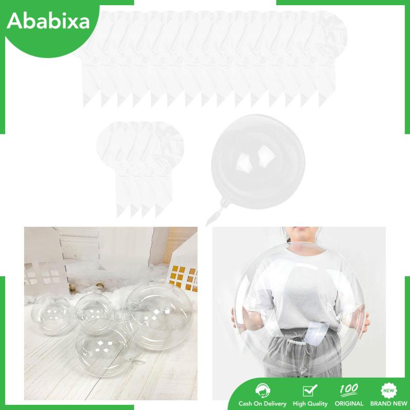 Set 20 Bong Bóng Bobo Trong Suốt Dùng Trang Trí Tiệc Sinh Nhật / Trong Nhà / Ngoài Trời