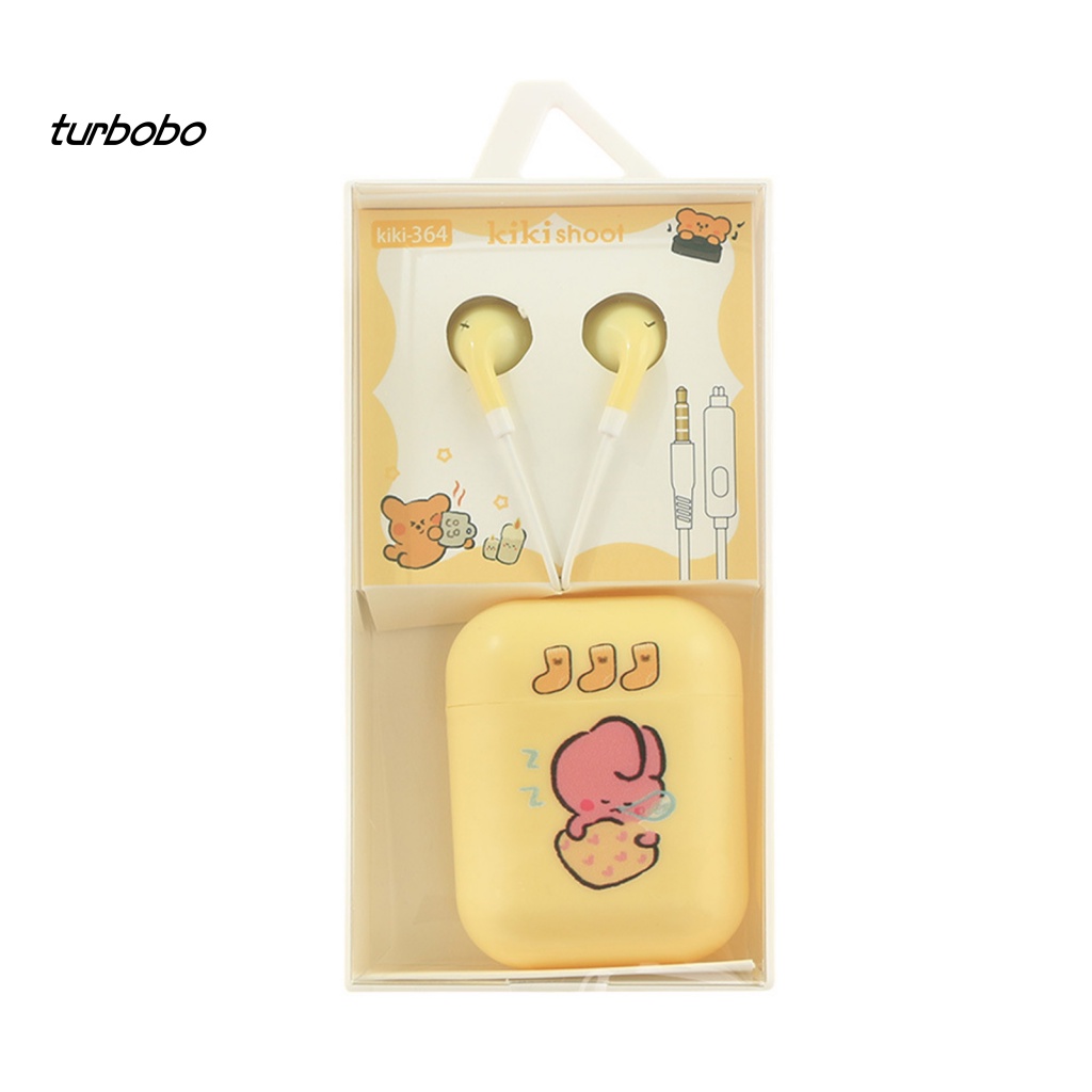 Tai Nghe Nhét Tai Jack 3.5mm Có Micro Âm Thanh Nổi Họa Tiết Hoạt Hình Dễ Thương Cho Bé