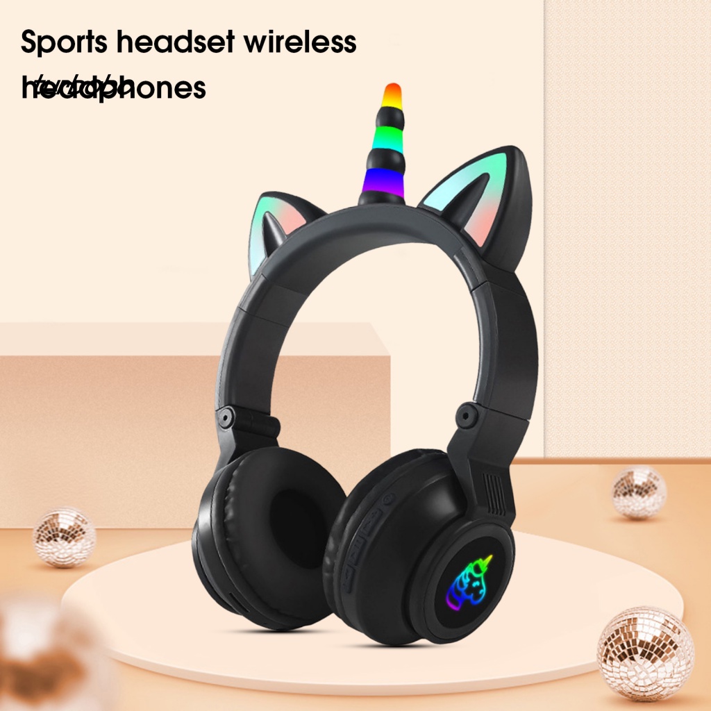 Tai Nghe Không Dây Bluetooth 5.0 Giảm Tiếng Ồn Hình Hoạt Hình Có Thể Điều Chỉnh Âm Lượng