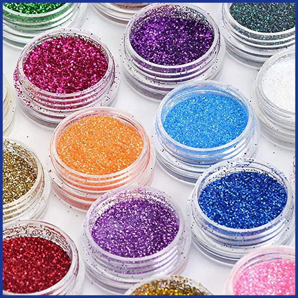 Bộ Phấn Kim Tuyến Lấp Lánh Dùng Trang Điểm Cơ Thể Đa Năng Tiện Dụng