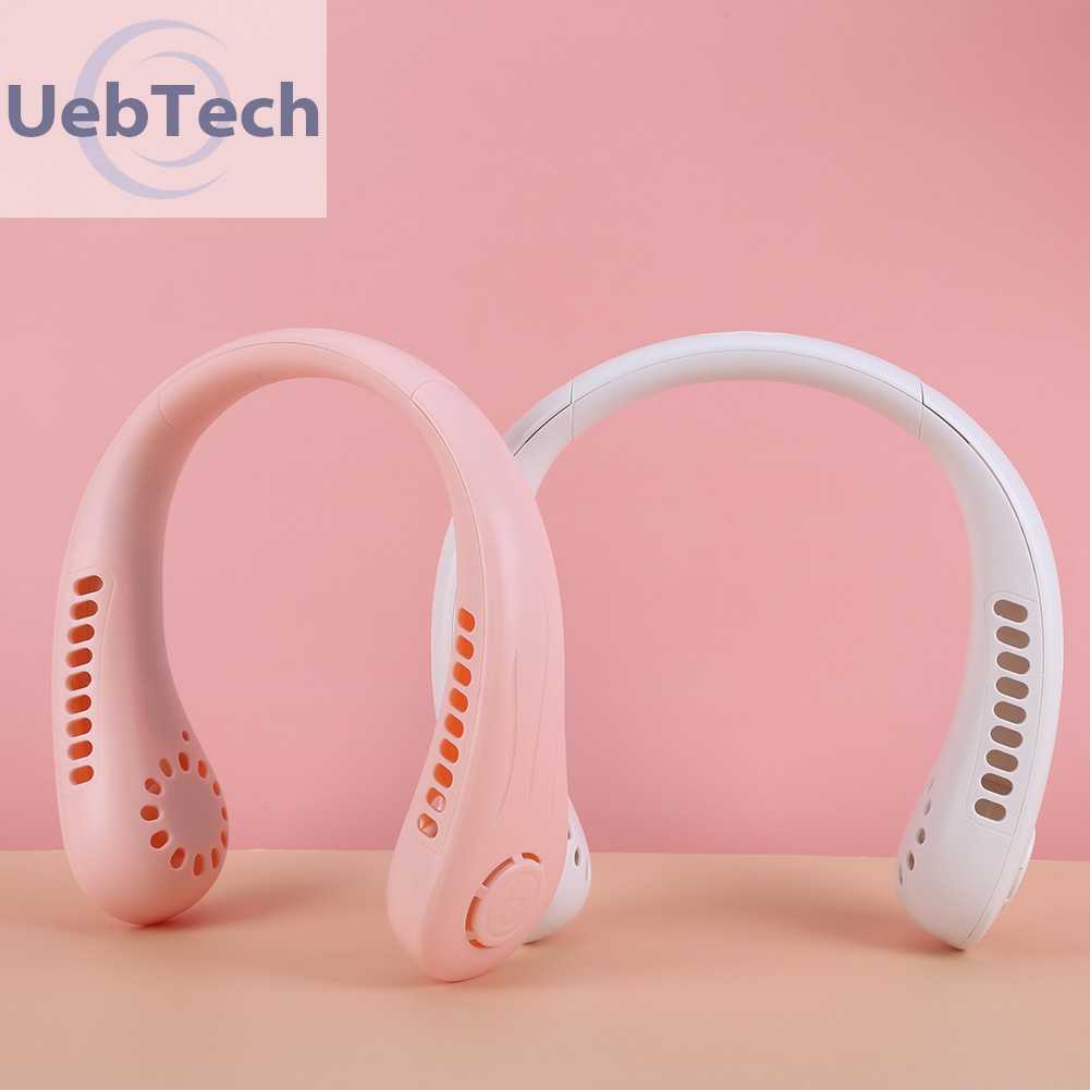 Quạt mini sạc usb 800mAh 3 Tốc Độ Không Cánh Đeo Cổ Yên Tĩnh
