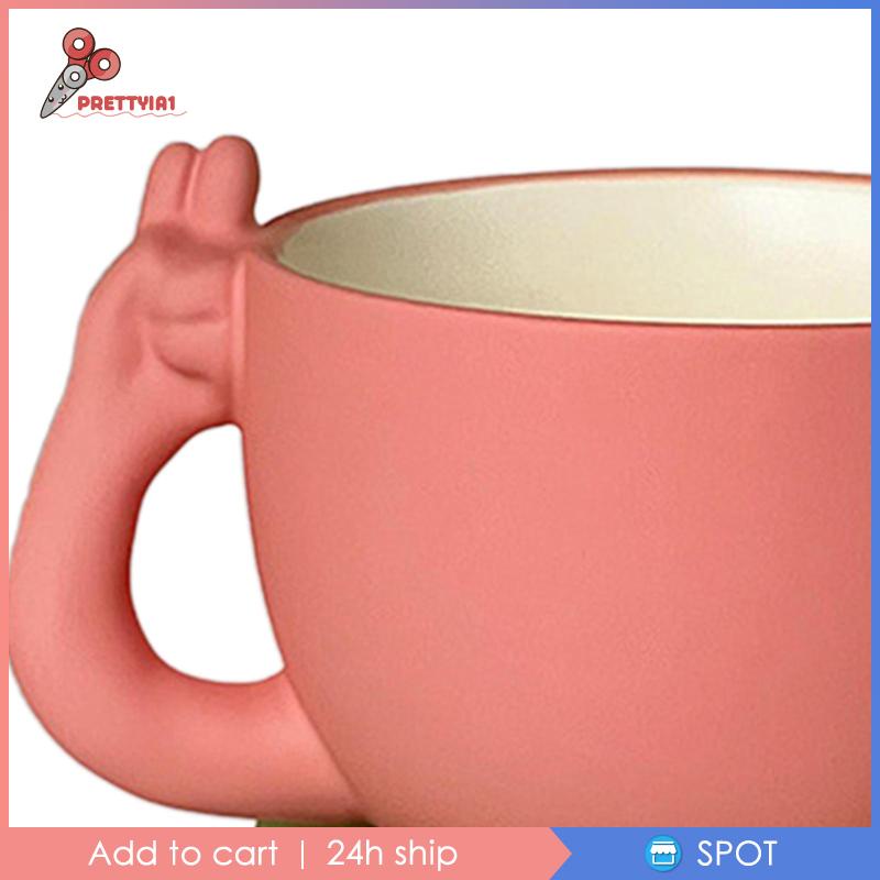 1 Cốc Sứ Uống Nước / Trà Sữa / Cà Phê Thiết Kế Độc Đáo Tiện Dụng Cho Gia Đình