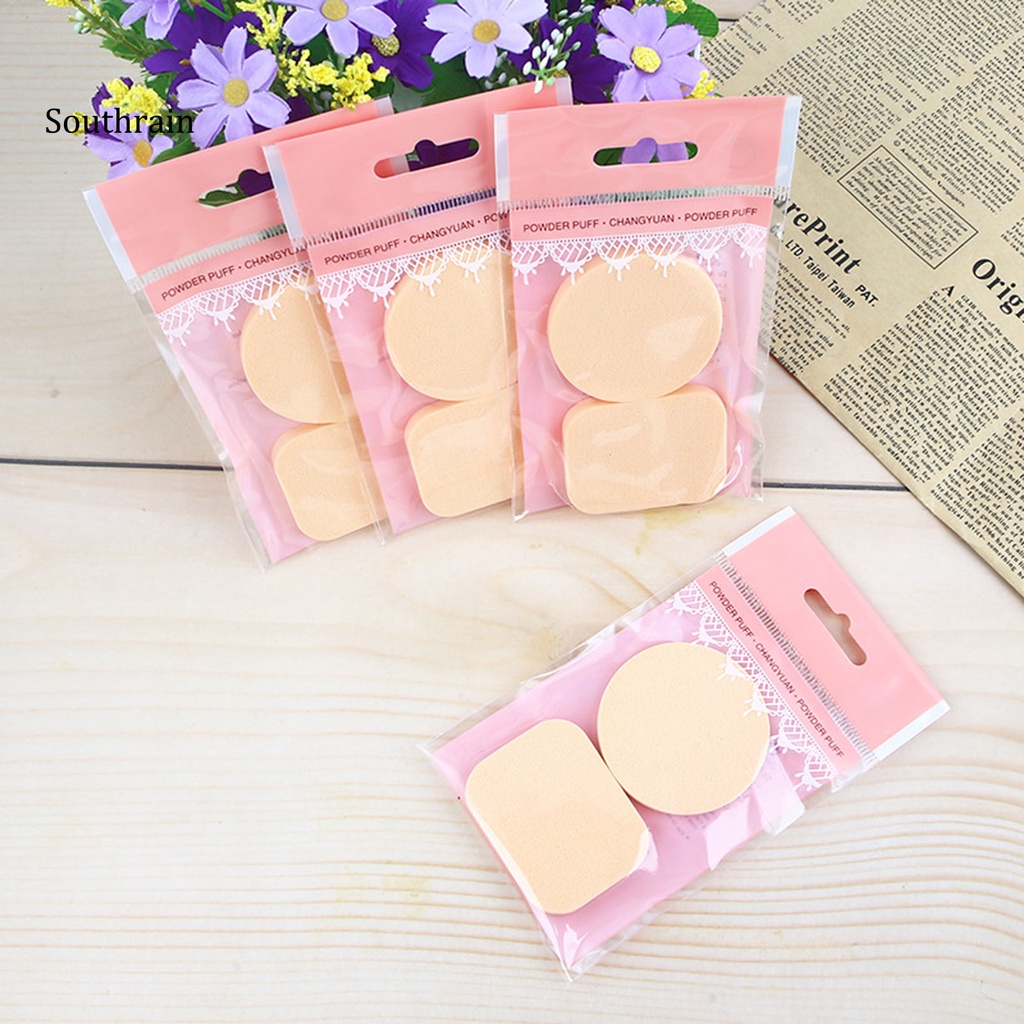 Set 2 Mút Trang Điểm Mềm Sử Dụng Kép Khô Và Ướt Cho Nữ