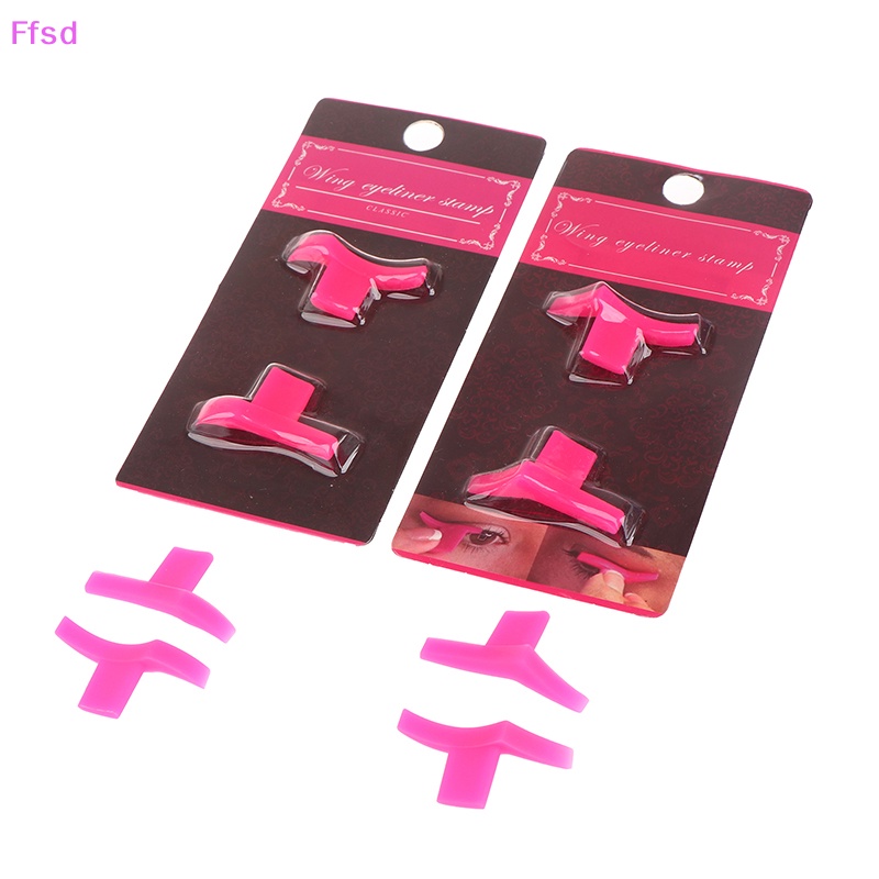 1 Cặp Cọ Kẻ Mắt Dạng Đóng Dấu Nhanh Khô Trang Điểm Làm Đẹp