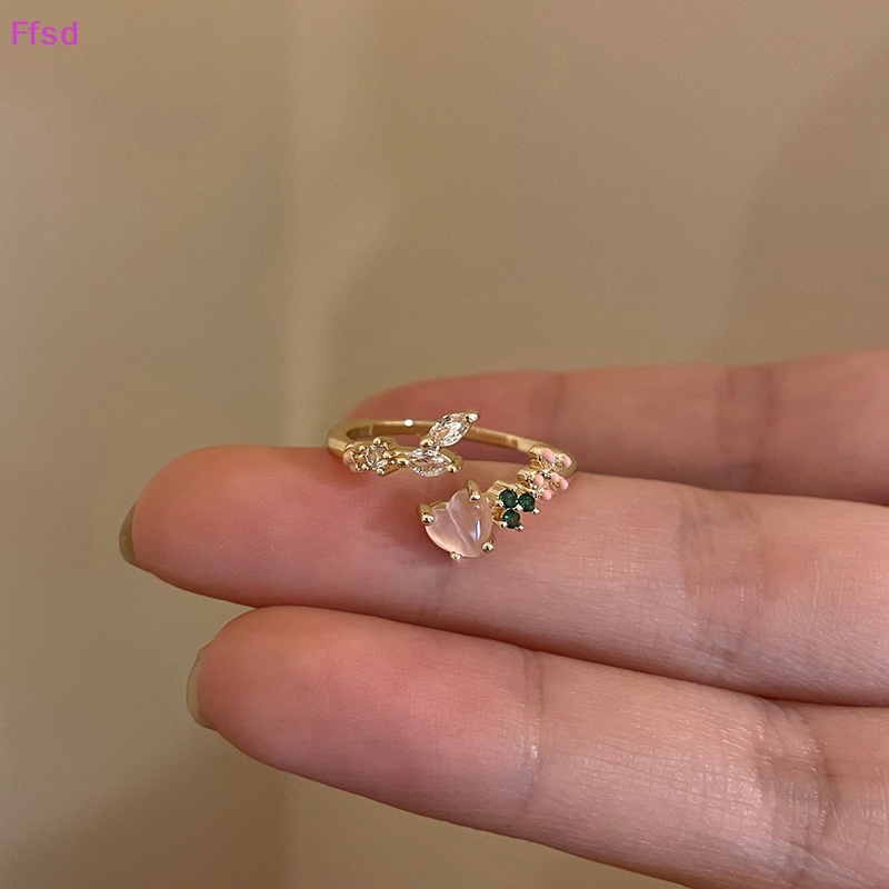 {Ffsd} Nhẫn Hở Hình Học Trái Tim Vintage Thời Trang Phong Cách Punk Gothic Trang Sức Tiệc Cưới Cho Nữ