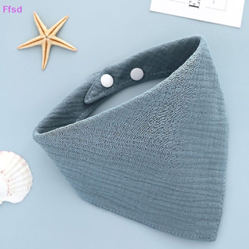 {Ffsd} Khăn Yếm Tam Giác Bằng Vải Thấm Hút Tốt In Họa Tiết Hoạt Hình Cho Bé