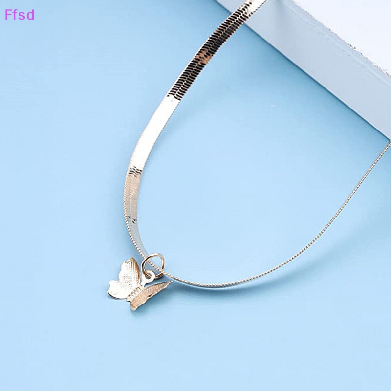 {Ffsd} Vòng cổ Mặt Hình Bướm Phẳng Thời Trang Dành Cho Nữ