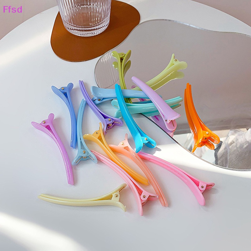 {Ffsd} Set 10 Kẹp Tóc Không Đường May Kẹp Tóc Mái Một Hàng Bán Chạy Cho Bé Gái