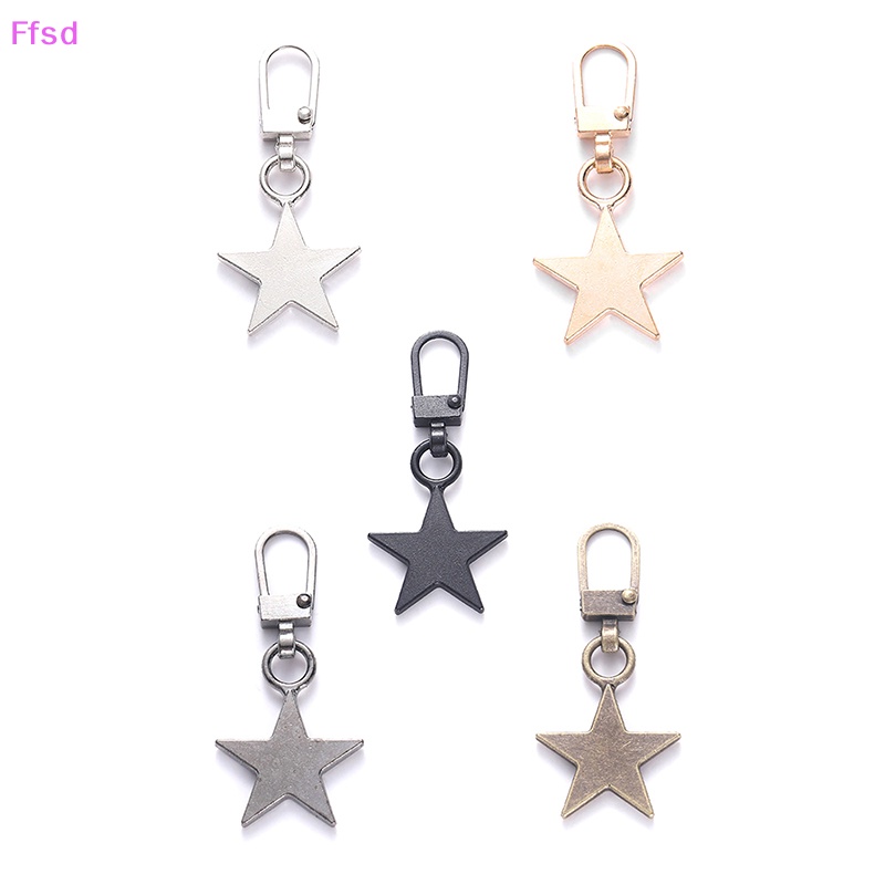 {Ffsd} Set 5 Dụng Cụ Khóa Kéo Kim Loại Hình Ngôi Sao Có Thể Tháo Rời Dùng Sửa Chữa Túi Xách Khóa Kéo * Bán Chạy