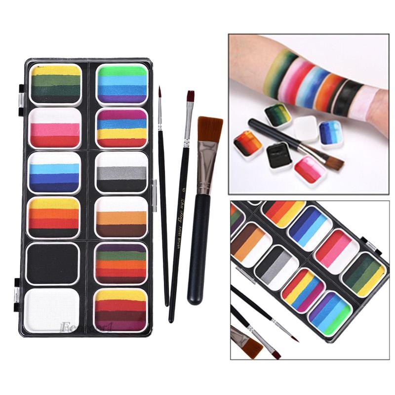 Bảng Màu Vẽ Cơ Thể Fenteer1 Kèm Cọ Tiện Dụng