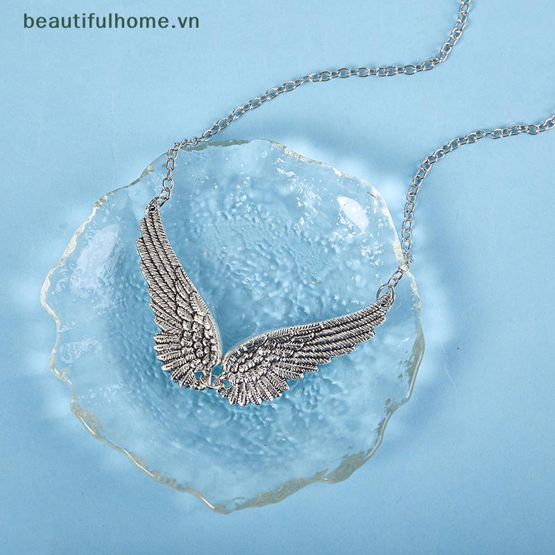 [beautifulhome] Vòng cổ Mặt Lông Vũ Và Cánh Thiên Thần Bằng Hợp Kim Cổ Điển Trang Sức Thời Trang Làm Đẹp Cho Nữ [beauty]