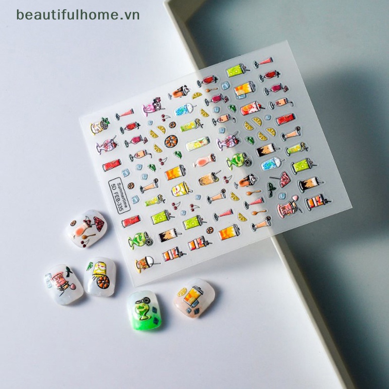 1 Tờ MiếNg DáN Trang Trí MóNg Tay Phong CáCh Bohemia ĐộC ĐáO