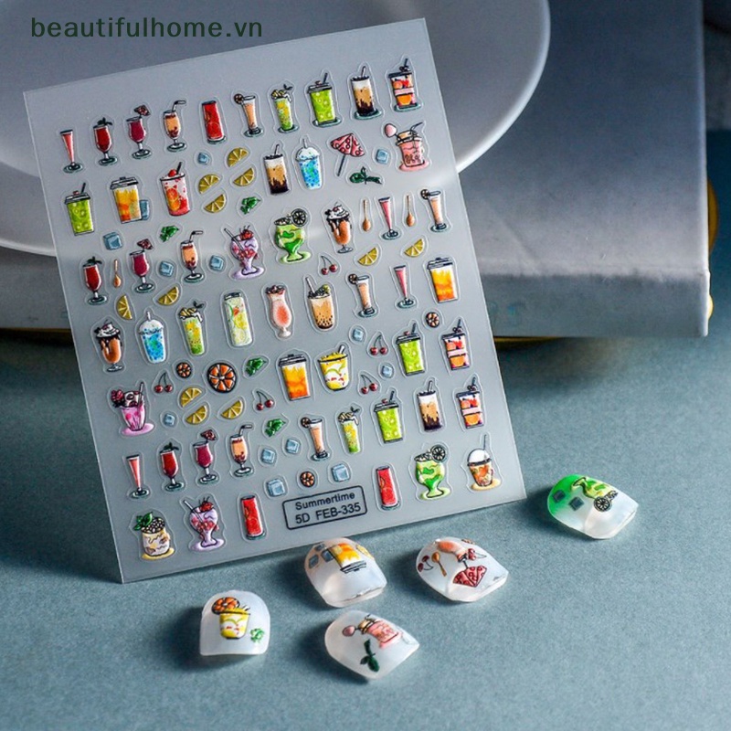 1 Tờ MiếNg DáN Trang Trí MóNg Tay Phong CáCh Bohemia ĐộC ĐáO