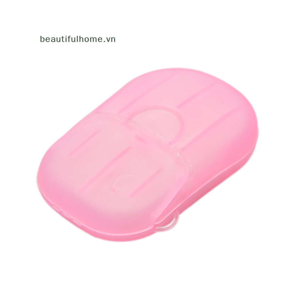 1 Hộp Giấy Xà Phòng Rửa Tay Tạo Bọt Có Mùi Thơm Tiện Lợi Du Lịch