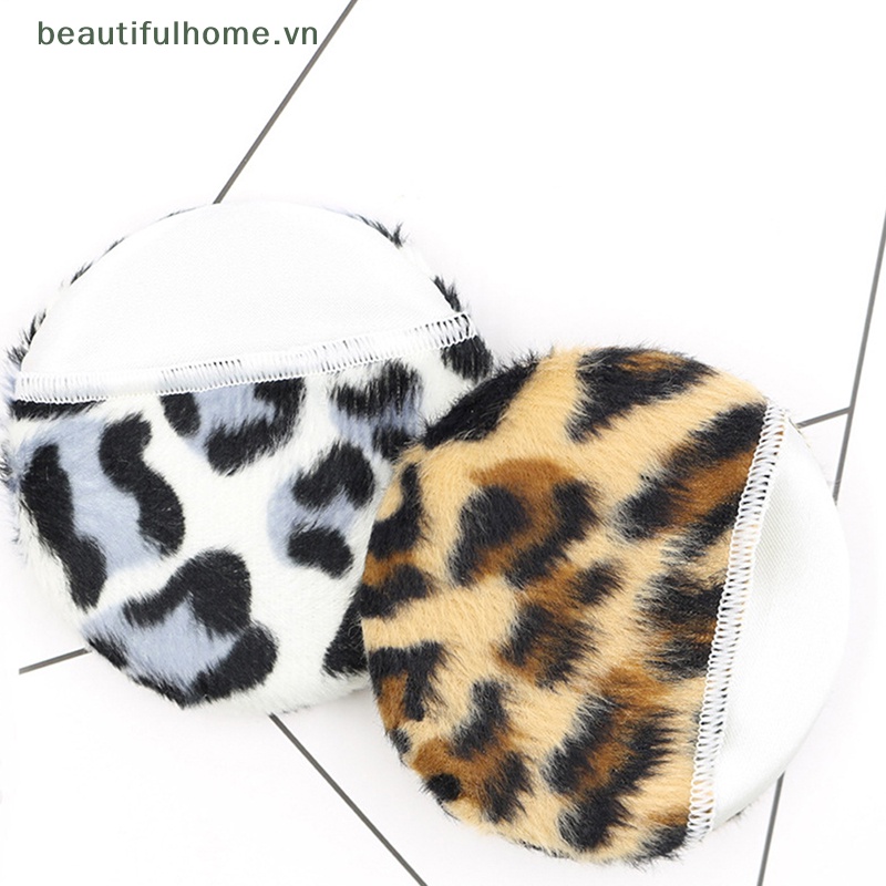 1 Mút Trang Điểm Mini Bằng Cotton Họa Tiết Da Báo