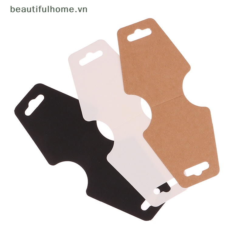 Set 50 Bảng Giấy Trưng Bày Vòng cổ / Thẻ Trang Sức Tiện Dụng