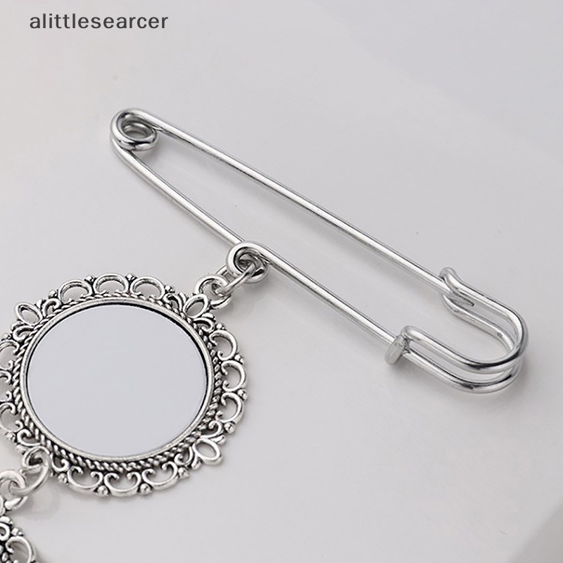 Ghim Cài Áo Bằng Nhôm Hình Oval Dùng Trang Trí Khung Ảnh Cưới Diy